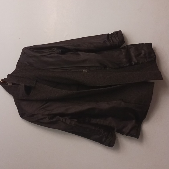 New York & Company size 8 women's dark black gray 80% wool double-breasted coat. - Picture 8 of 17